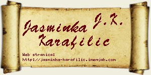 Jasminka Karafilić vizit kartica